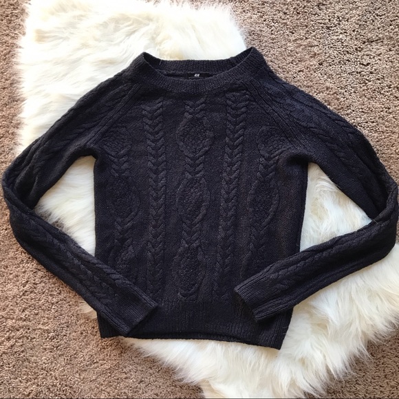 H&M Sweaters - Black Cable Knit Sweater